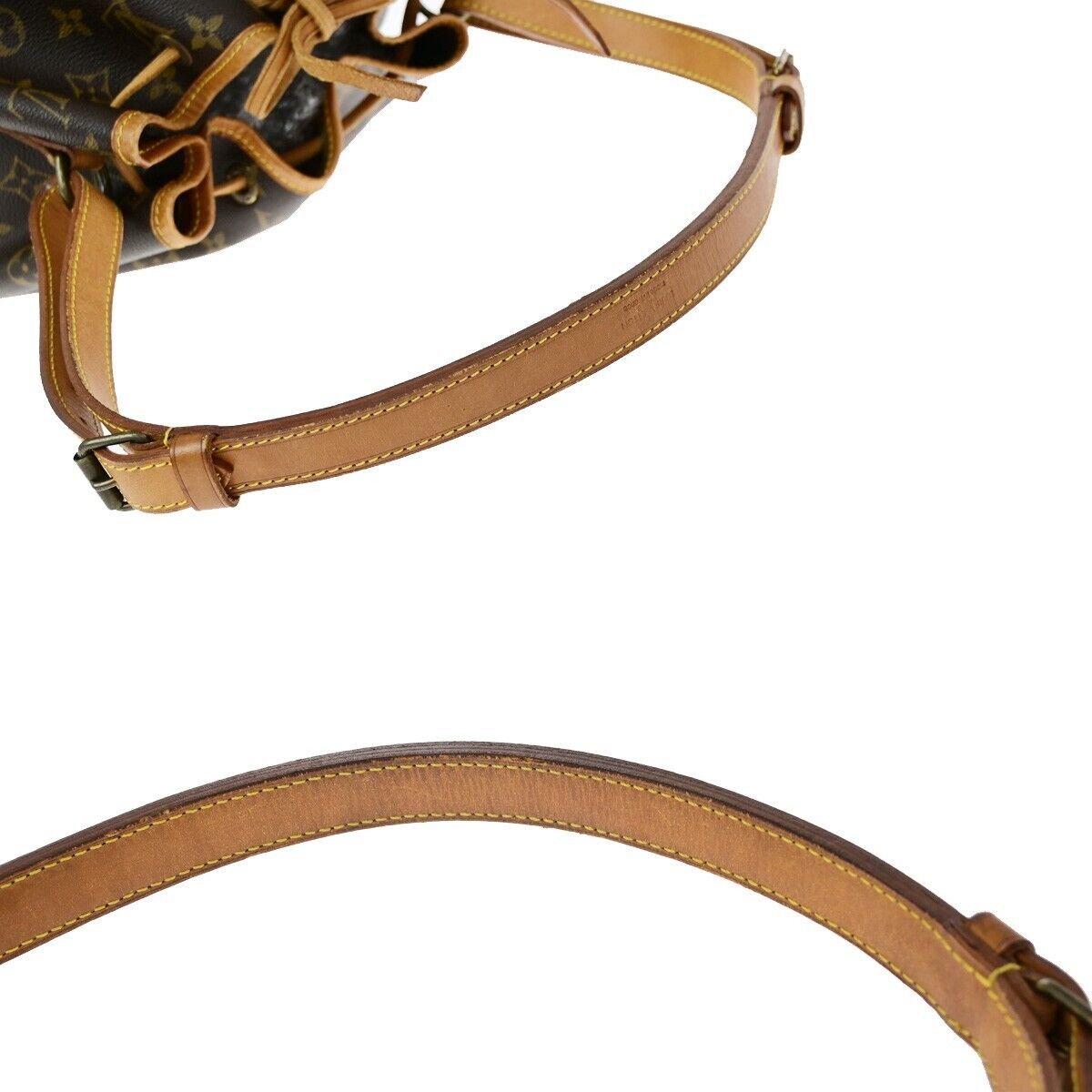 LOUIS VUITTON Petit Noe Drawstring Shoulder Bag Monogram Leather M42226 85EC957