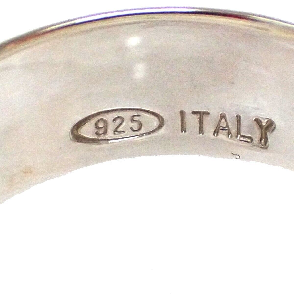 TIFFANY & CO. Logo Atlas Ring Roman Numerals Silver 925 Italy Accessory 08YA030