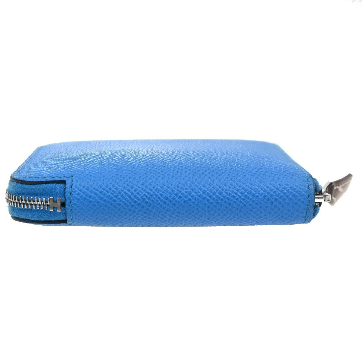 HERMES Azap Silk'In Compact Zip Around Wallet Epson Leather BE SHW 80RL942