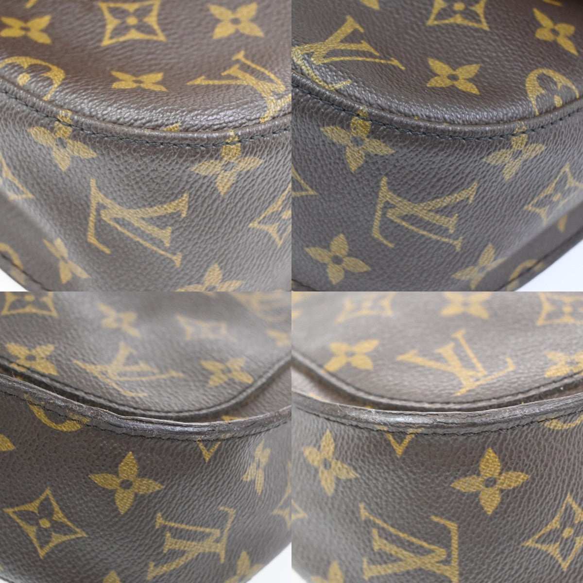 LOUIS VUITTON Saint Cloud GM Shoulder Bag Monogram Leather Brown M51242  39CA826