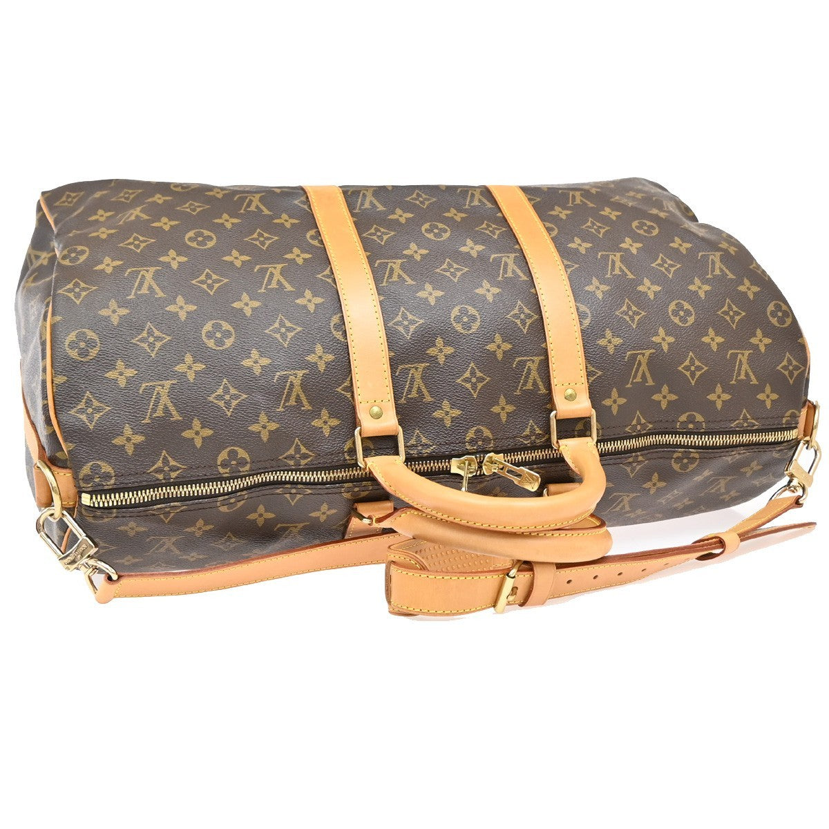 LOUIS VUITTON Keepall Bandouliere 50 2Way Hand Bag Monogram Brown M41416 21EF848