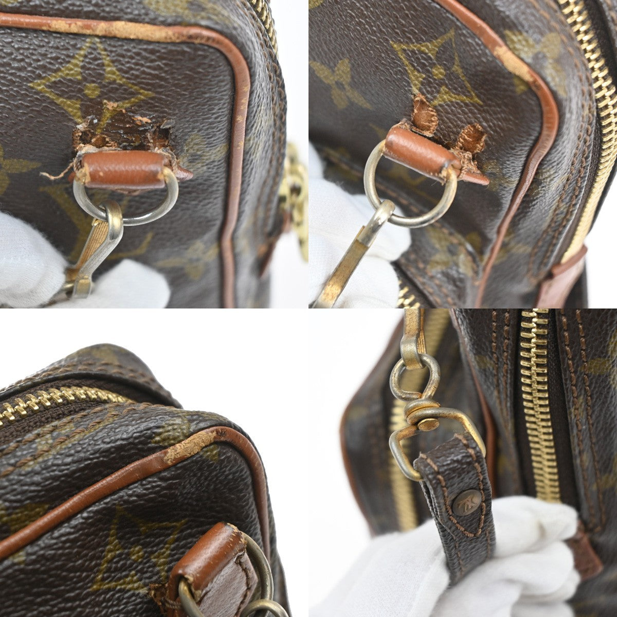 LOUIS VUITTON Mini Amazon Shoulder Bag Monogram Leather Brown M45238 61CA980