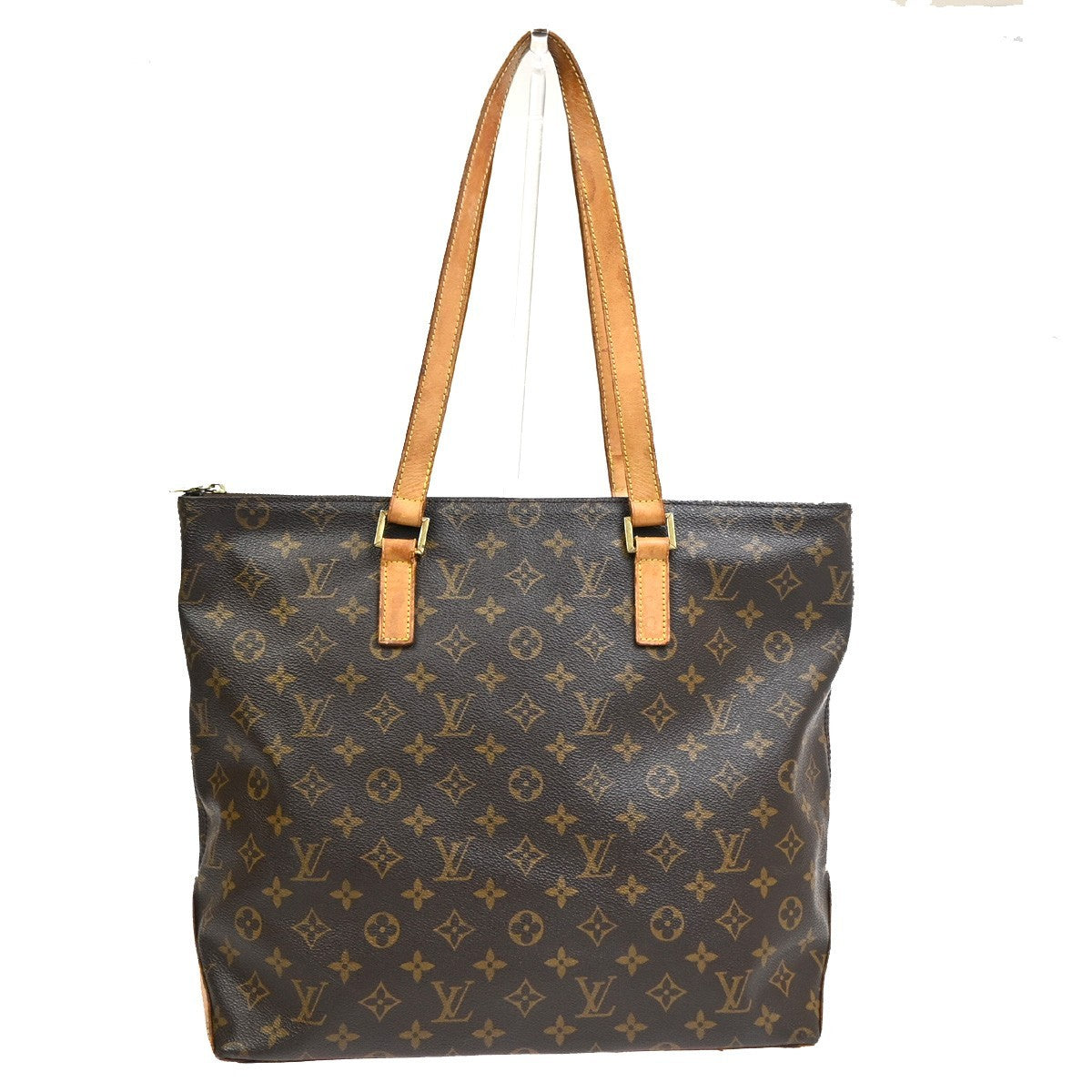 LOUIS VUITTON Cabas Mezzo Shoulder Bag Monogram Leather Brown M51151 89SA076