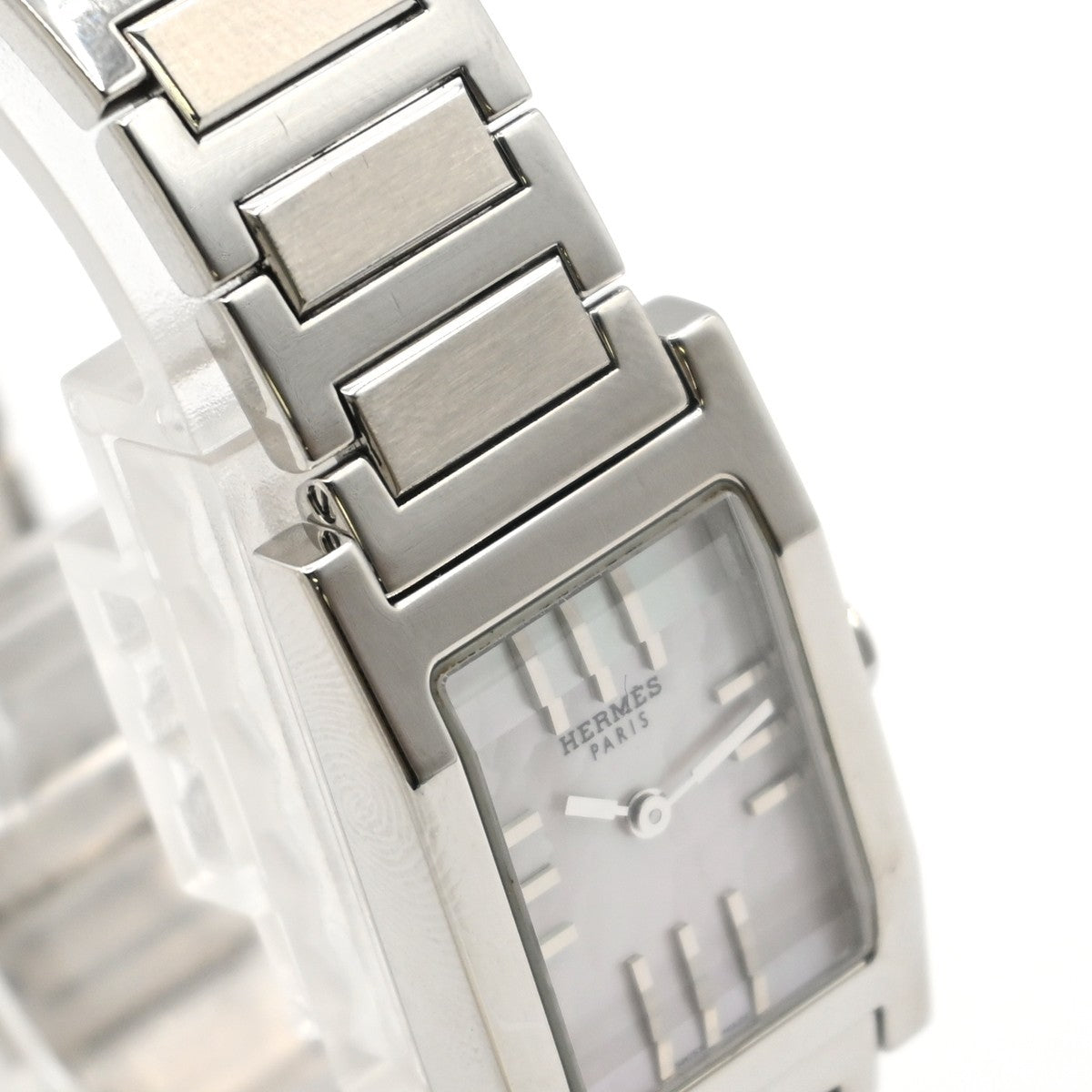 [Near Mint] HERMES Tandem TA1.210 Wrist Watch 19mm Shell Dial Quartz SS 97LC579