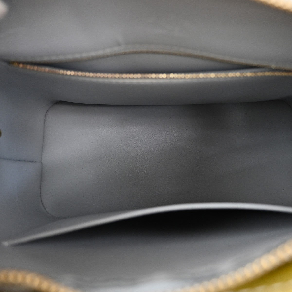 LOUIS VUITTON Monogram Vernis Houston Gris Hand Bag Green Spain M91053 31CA087