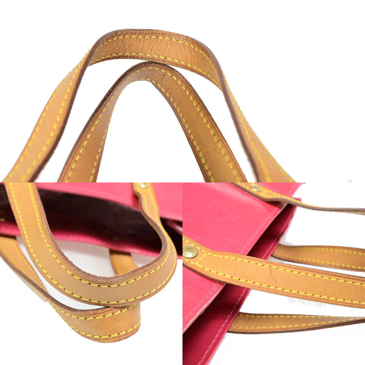 LOUIS VUITTON Read PM Hand Bag Monogram Vernis Patent Leather PK M9132F 30SJ062