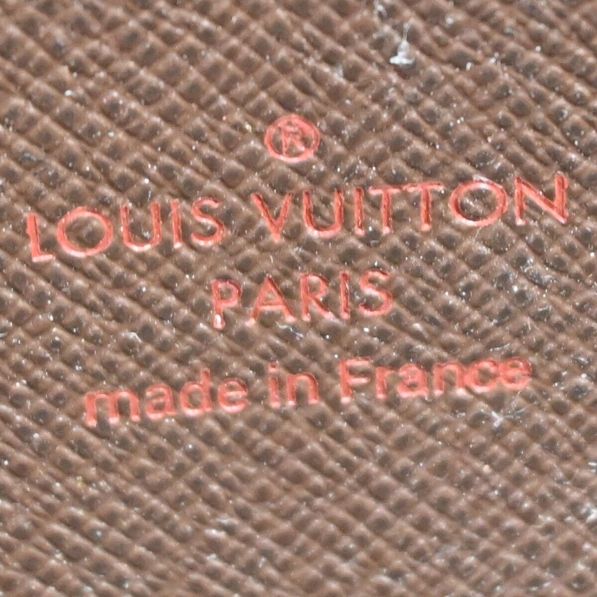 LOUIS VUITTON Zippy Wallet Long Bifold Purse Damier Leather Brown N60015 35FA146