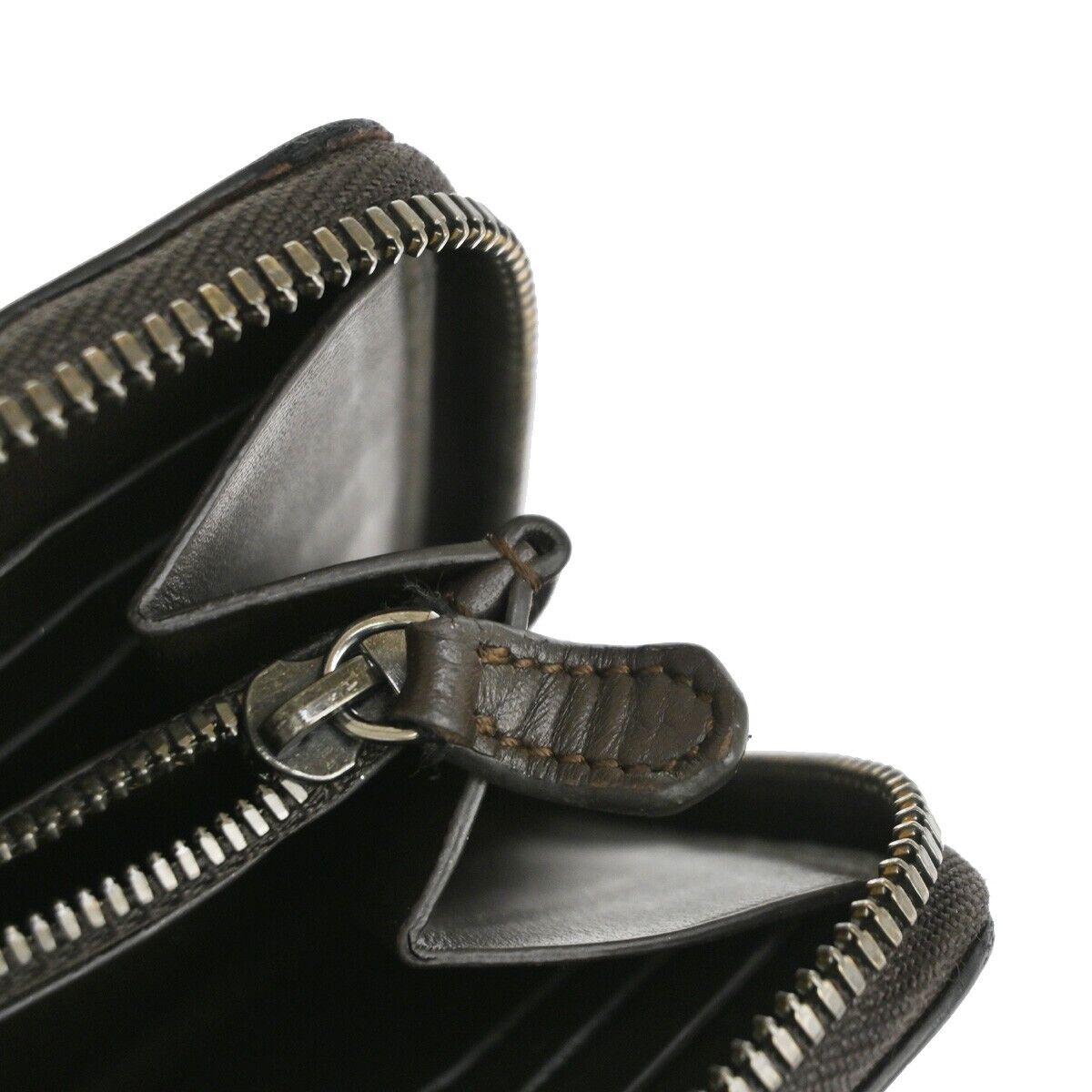 BERLUTI Logo Itauba Long Zip Around Wallet Scritto Leather Brown Italy 16RJ380