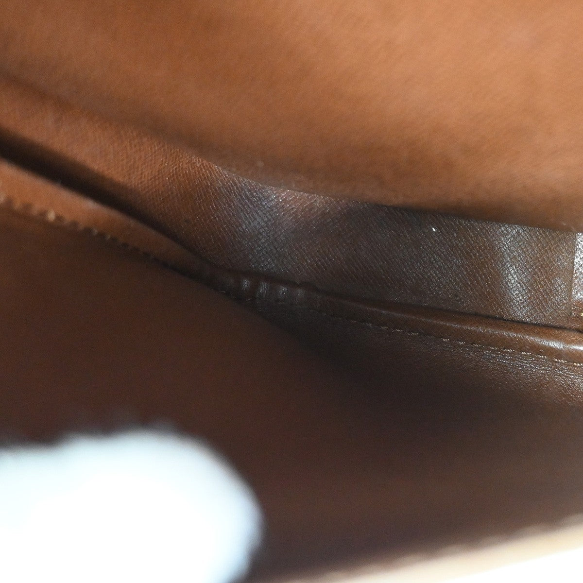 LOUIS VUITTON Cartouchiere MM Shoulder Bag Monogram Leather Brown M51253 32TA563