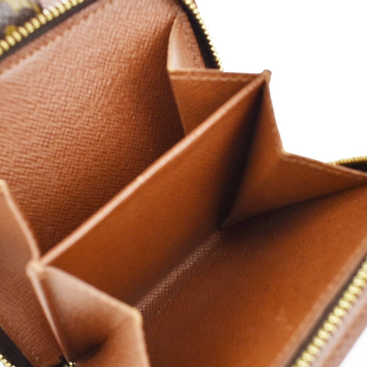 LOUIS VUITTON Compact Zip Bifold Wallet Purse Monogram Leather BN M61667 02JH200