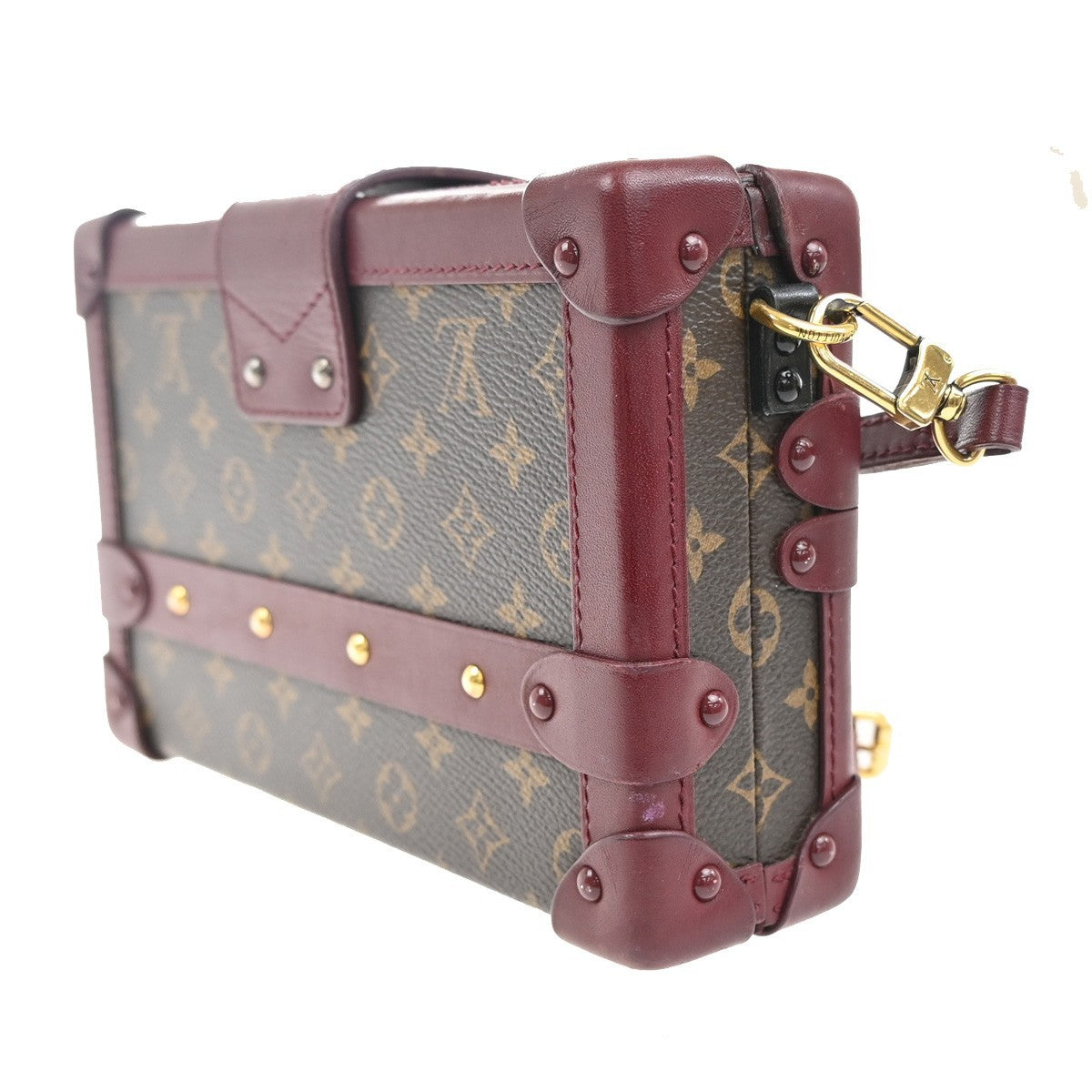 LOUIS VUITTON Petite Malle Shoulder Bag Monogram Leather France M45943 631RL785