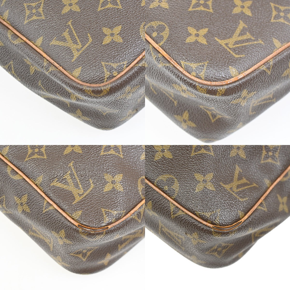 LOUIS VUITTON Petit Marceau Shoulder Bag Monogram Leather Brown M40264 61KC686