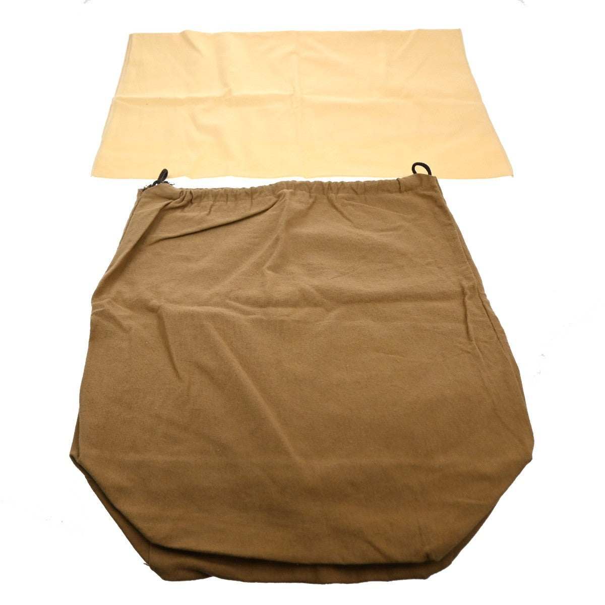 LOUIS VUITTON Logo 10 Set Dust Bag Drawstring Canvas Cotton Beige Brown 09KC083
