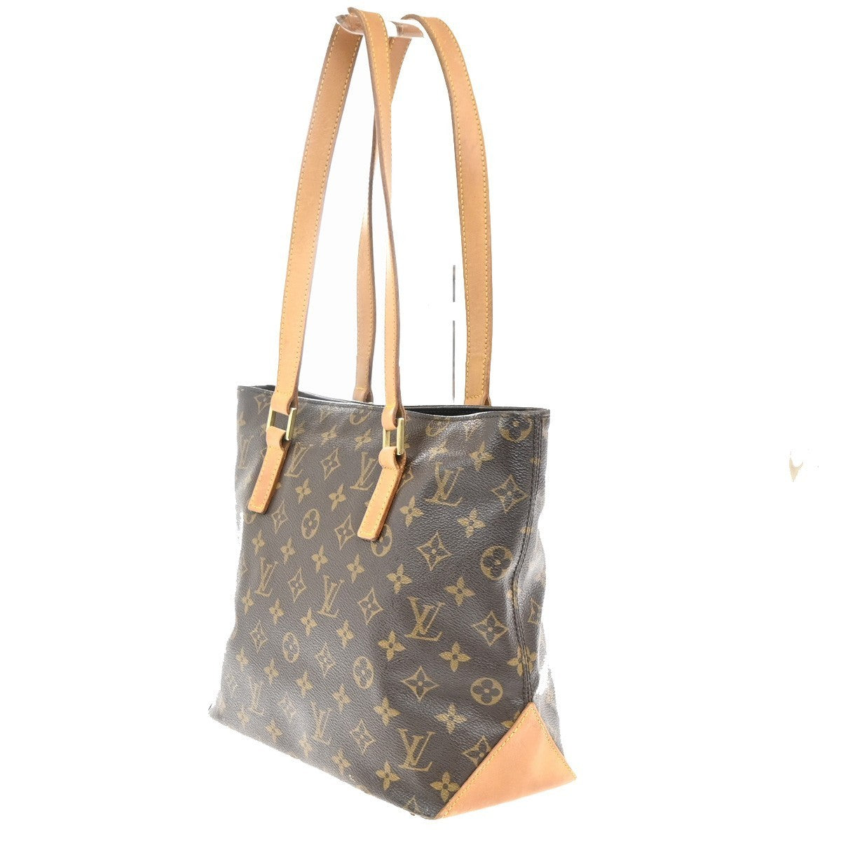 LOUIS VUITTON Cabas Piano Shoulder Bag Monogram Leather Brown M51148 16MA249