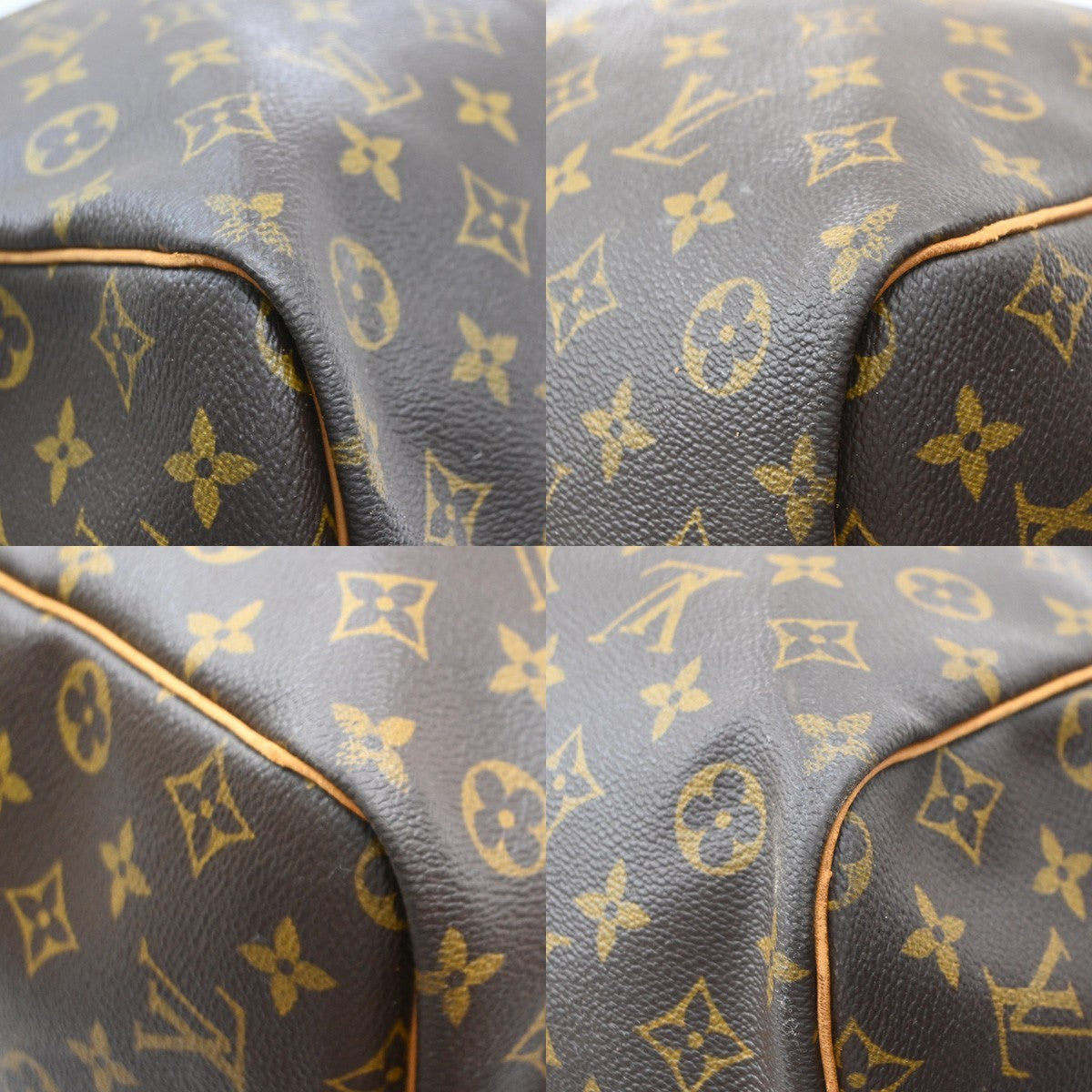 LOUIS VUITTON Keepall 60 Travel Hand Bag Monogram Leather Brown M41422 10YJ275