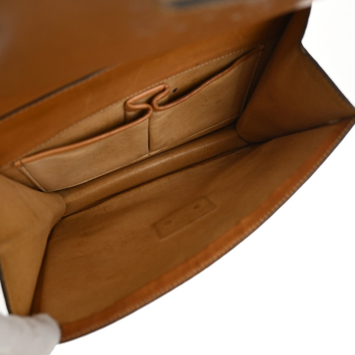 CELINE Logo Macadam Pattern Hand Bag PVC Leather Brown GHW Italy 61KB708