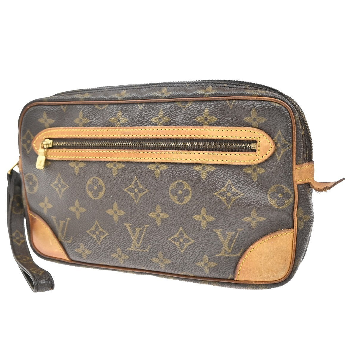 LOUIS VUITTON Marly Dragonne GM Clutch Hand Bag Monogram Brown M51825 04CA100