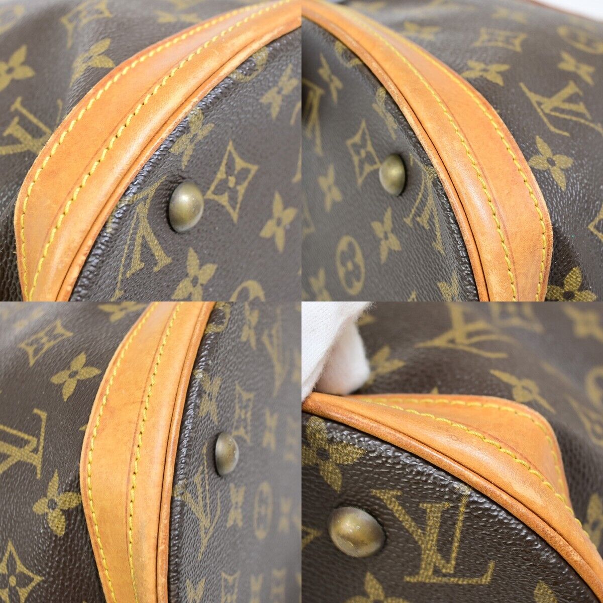 LOUIS VUITTON BUCKET PM Shoulder Tote Bag Monogram Leather Brown M42238 31FA771