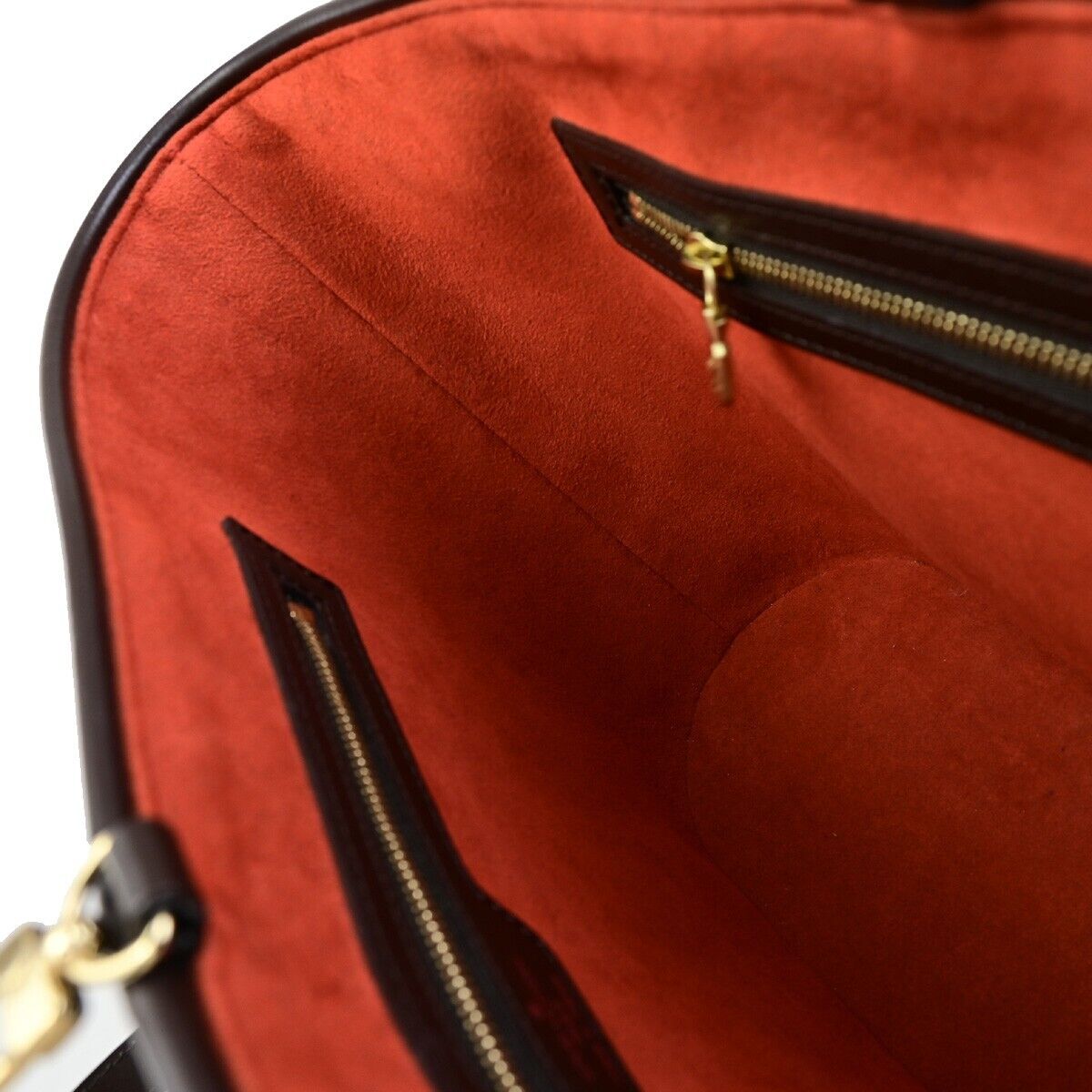 LOUIS VUITTON Manosque PM Shoulder Tote Bag Damier Leather Brown N51121 21EC978