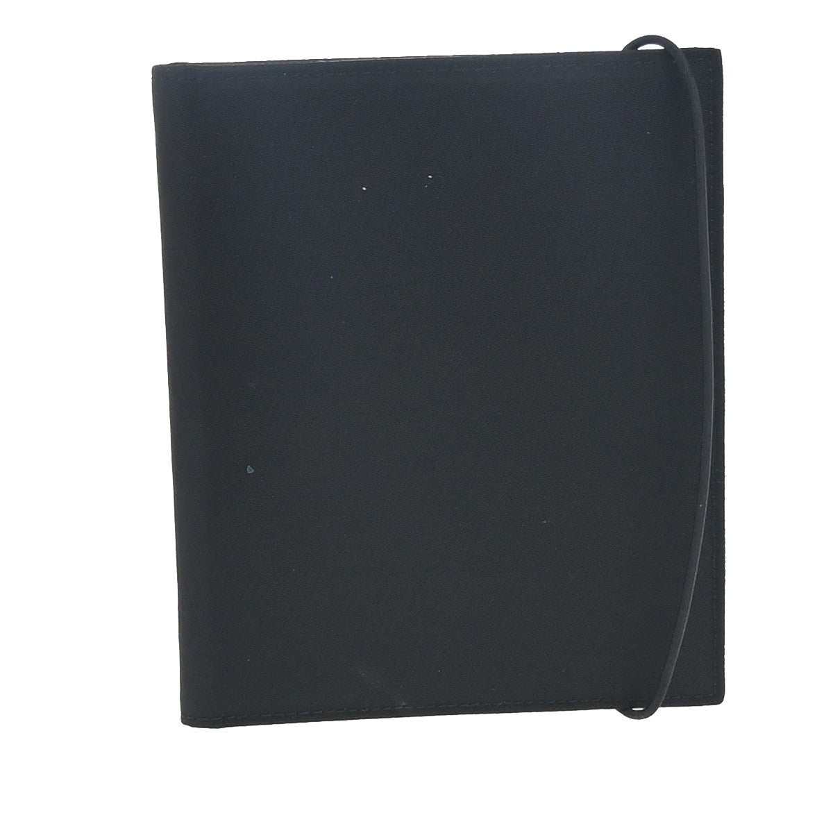 PRADA Logo Tessuto Notebook Cover Planner Nylon Leather Black Italy 09YH869