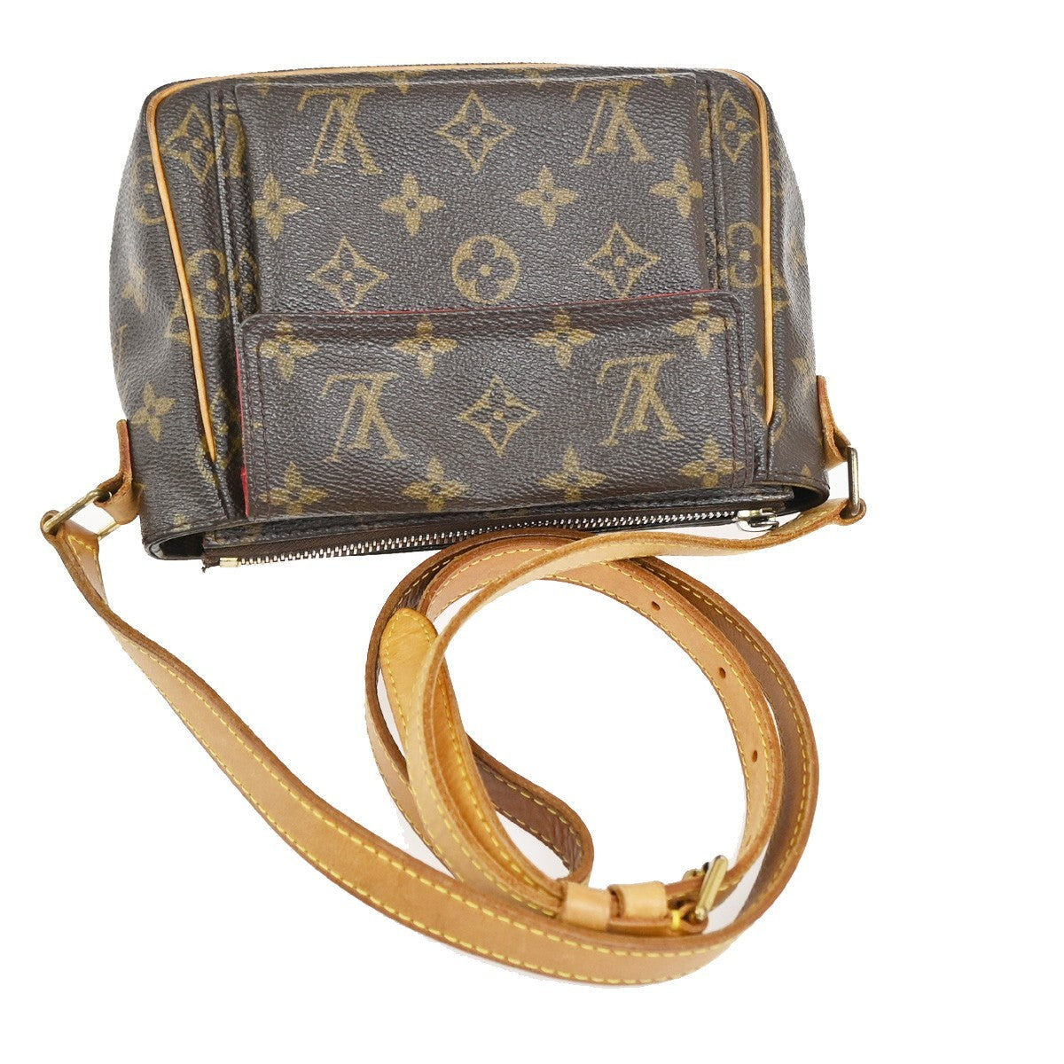 LOUIS VUITTON Viva Cite PM Shoulder Bag Monogram Leather Brown M51165 57TA639