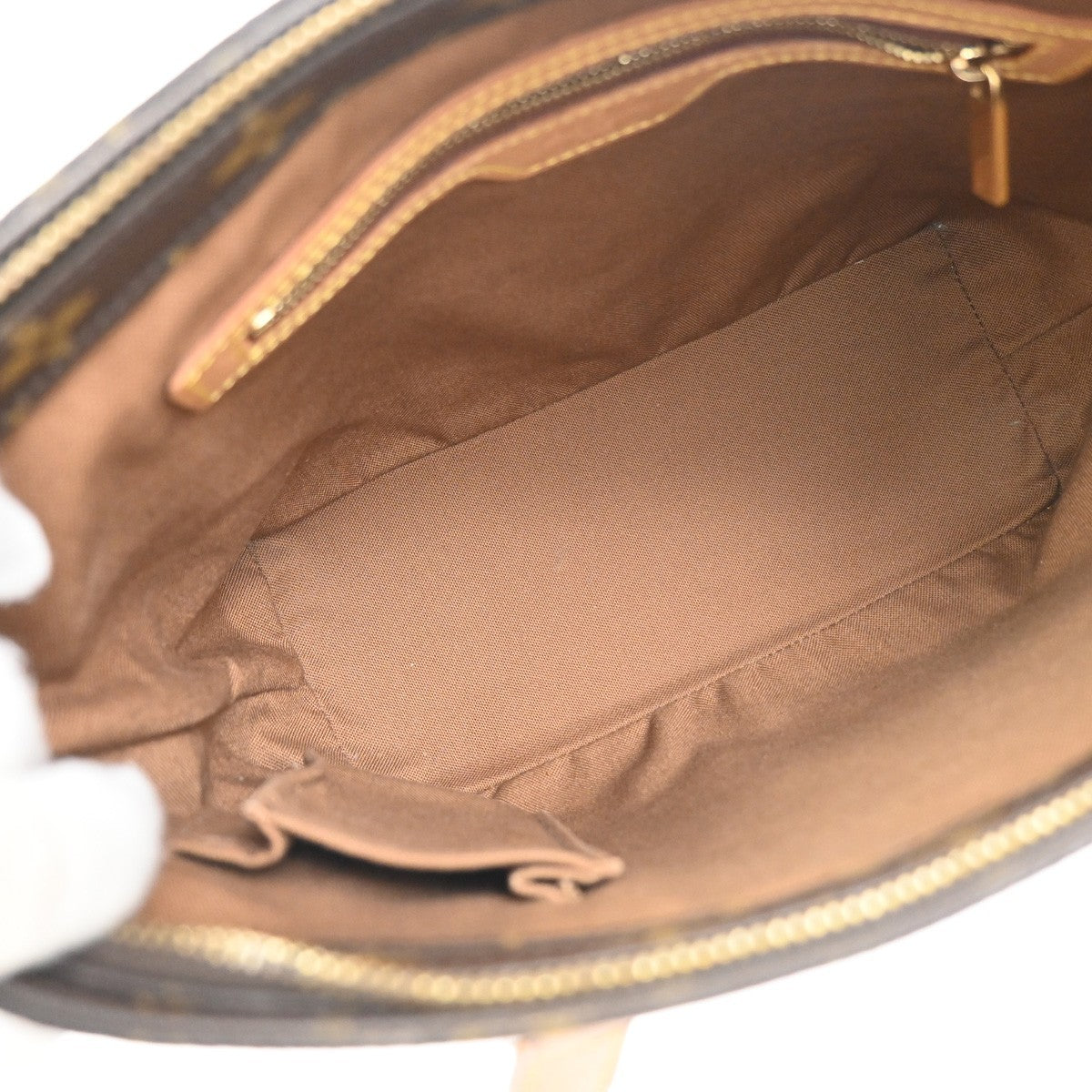 LOUIS VUITTON Cabas Piano Shoulder Bag Monogram Leather Brown M51148 16YJ022