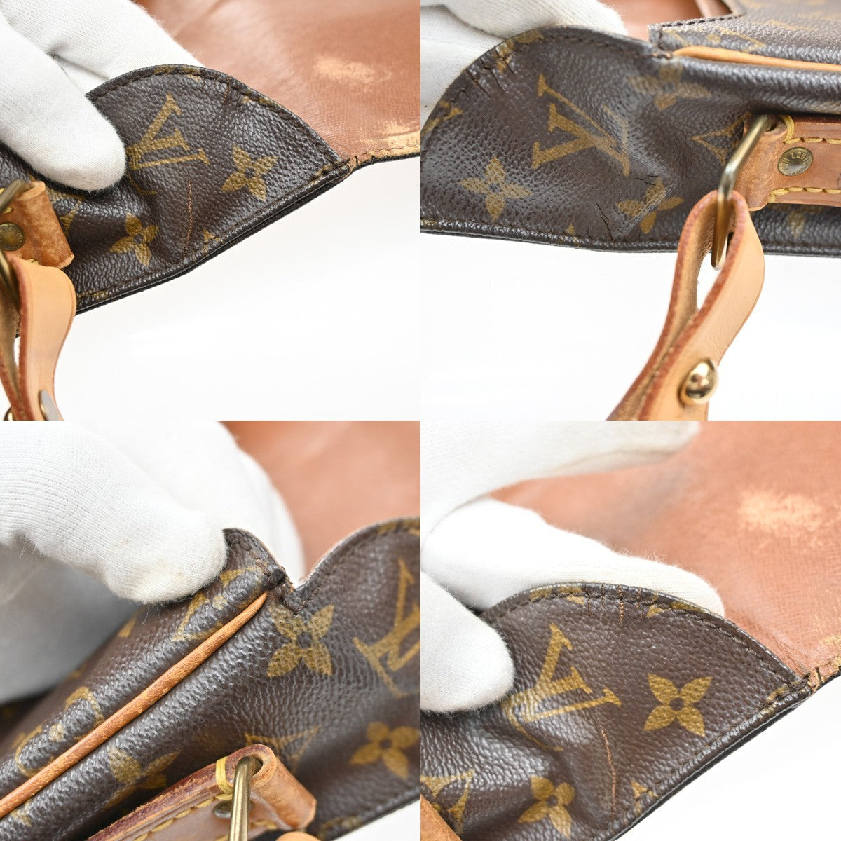 LOUIS VUITTON Cartouchiere GM Shoulder Bag Monogram Leather Brown M51252 65SA086
