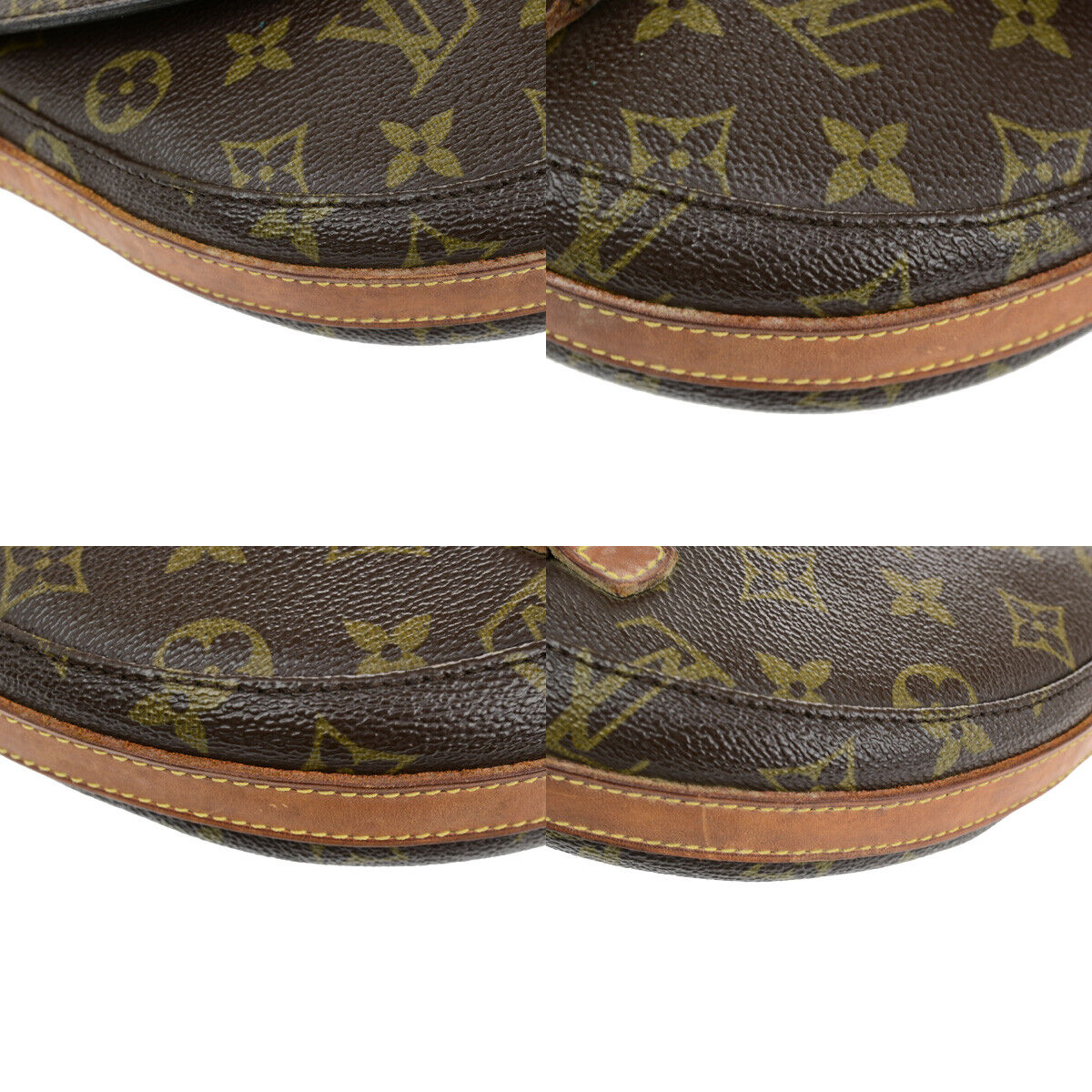 LOUIS VUITTON Chantilly PM Shoulder Bag Monogram Leather Brown M51234 64SH974