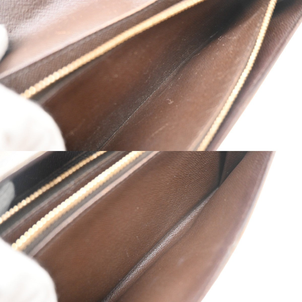 LOUIS VUITTON Porte Monnaie Credit Wallet Damier Ebene Leather BN N61724 09KD104
