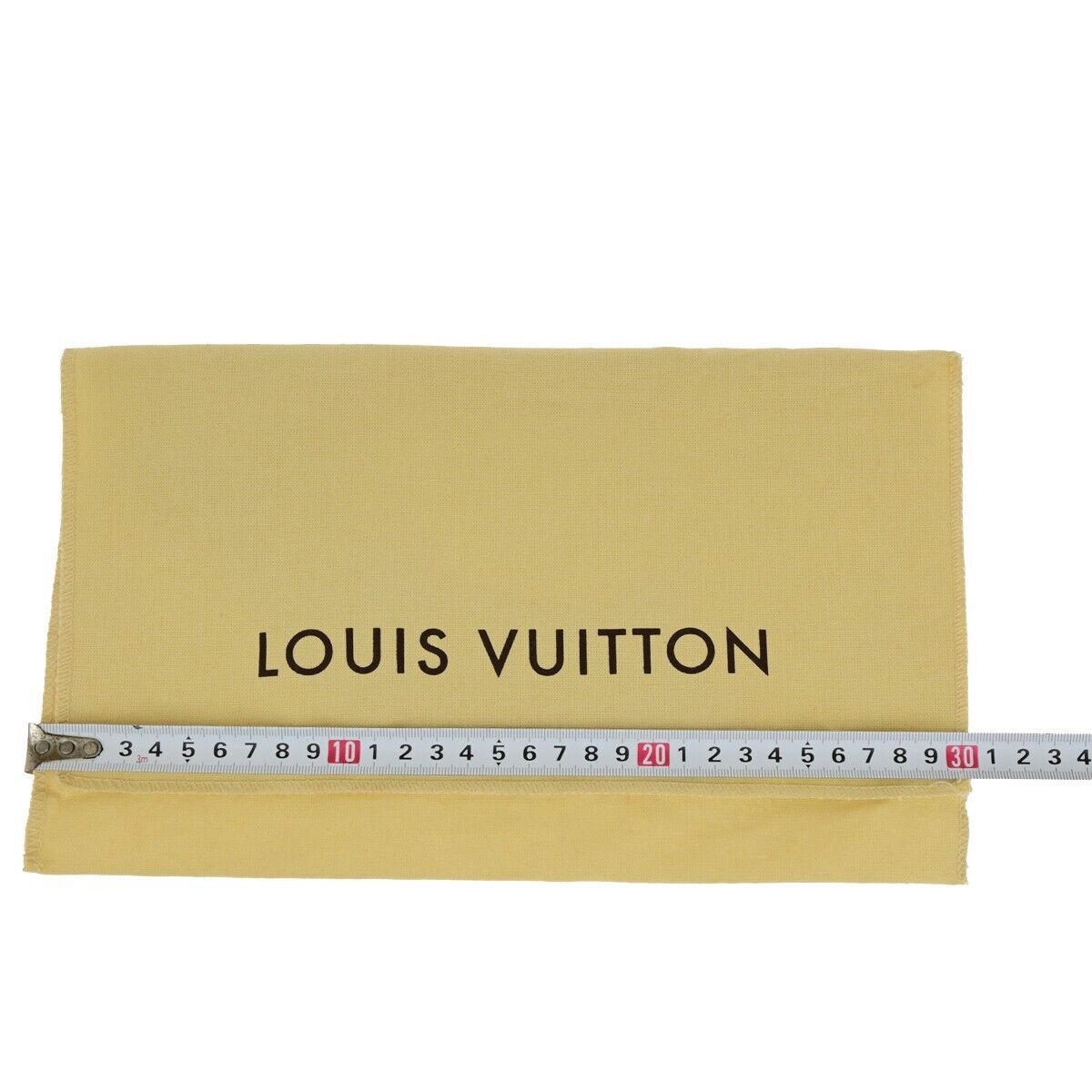 LOUIS VUITTON Logo 10 Set Dust Bag Drawstring Canvas Cotton Beige Brown 09EB418