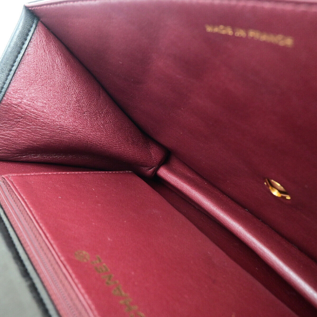 CHANEL CC Matelasse 25 Chain Shoulder Bag Leather Black GHW Vintage 392RJ899