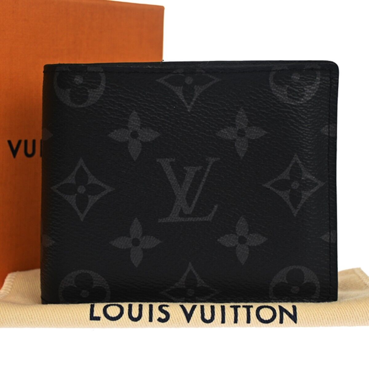 LOUIS VUITTON Marco NM Bifold Wallet Monogram Eclipse Leather BK M62545 88GA260