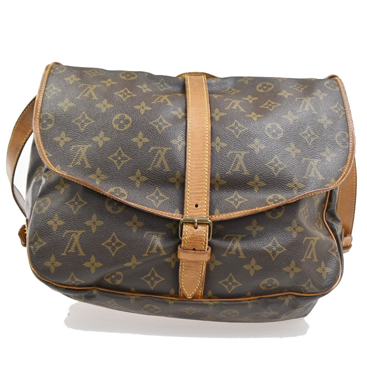 LOUIS VUITTON Saumur 35 Shoulder Bag Monogram Leather BN France M42254 86CA840