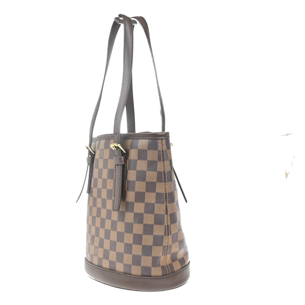 LOUIS VUITTON Marais Shoulder Bag Damier Ebene Leather Brown N42240 73MA408