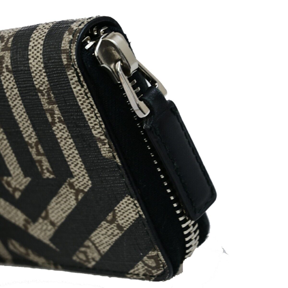 GUCCI GG Pattern Kaleido Zip Around Wallet Supreme Leather Brown BK 36RK792