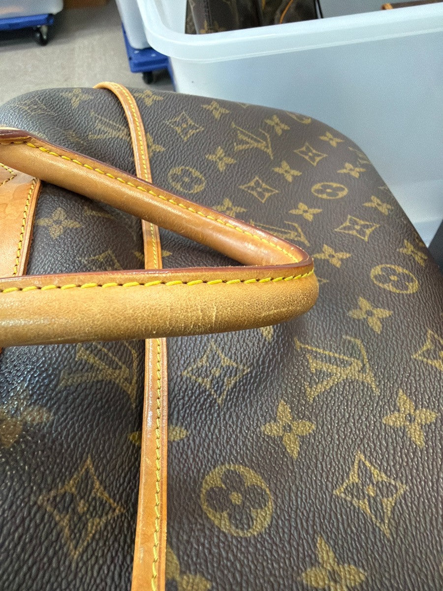 LOUIS VUITTON LV Logo Deauville Hand Bag Monogram Leather Brown M47270 73KC971