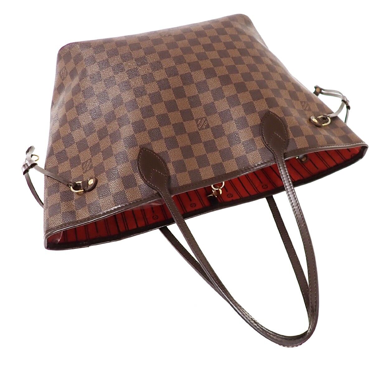 LOUIS VUITTON Neverfull MM Shoulder Bag Damier Ebene Leather BN N41358 686RH759