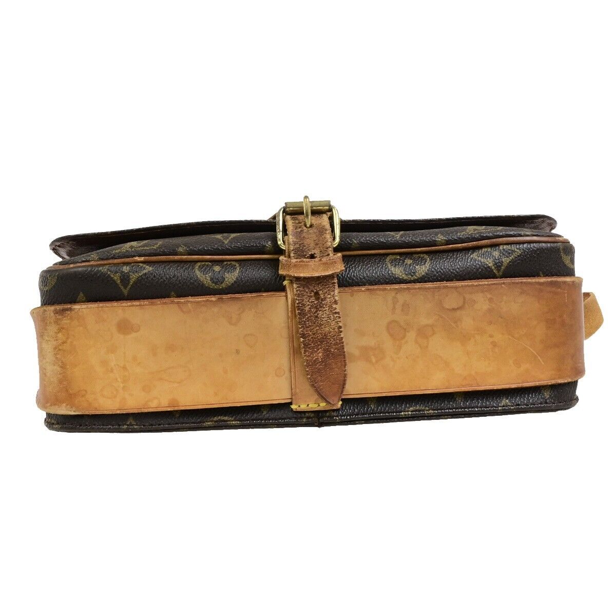 LOUIS VUITTON Cartouchiere GM Shoulder Bag Monogram Leather Brown M51252 61ED503