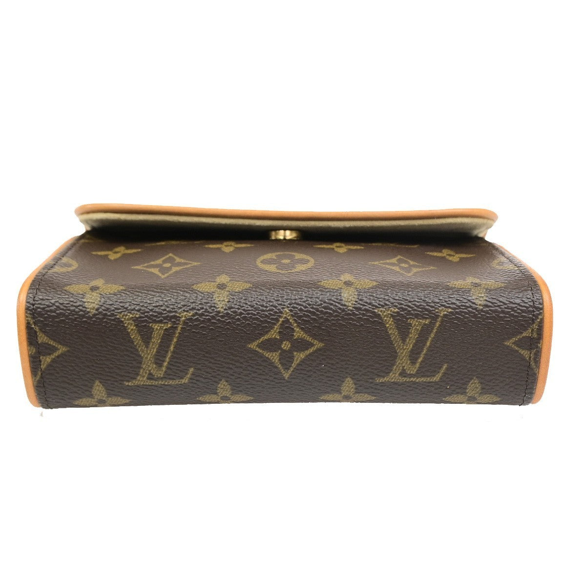 LOUIS VUITTON Pochette Florentine Bum Bag Monogram Leather Brown M51855 93KD131