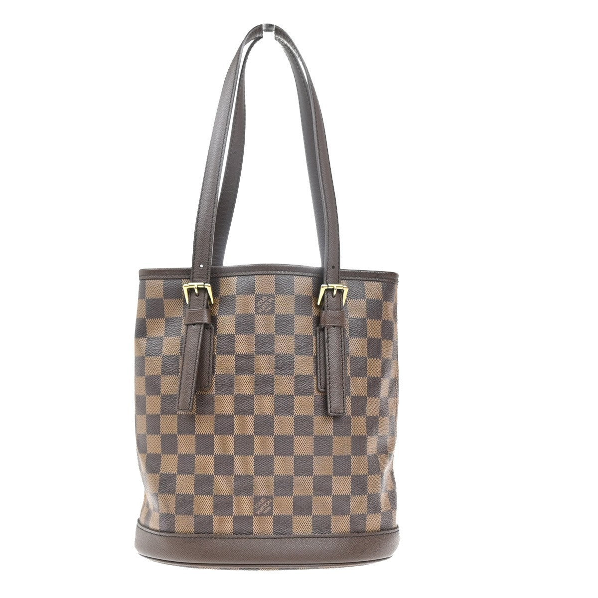 LOUIS VUITTON Marais Shoulder Bag Damier Ebene Leather Brown N42240 73MA408