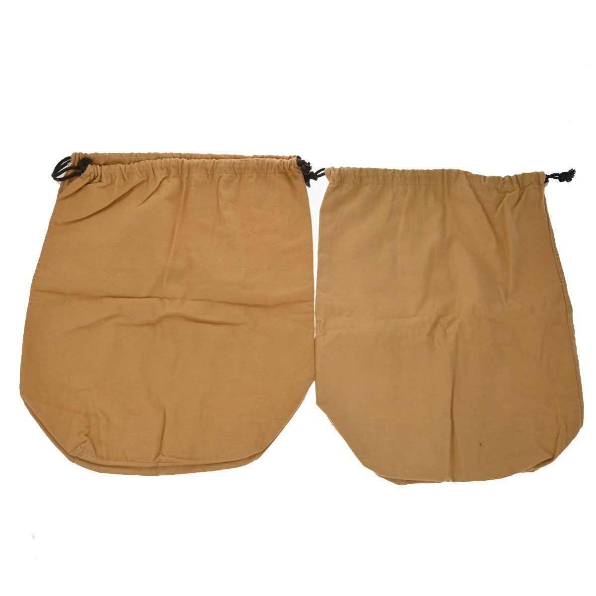 LOUIS VUITTON Logo 10 Set Dust Bag Drawstring Canvas Cotton Beige Brown 01KP237