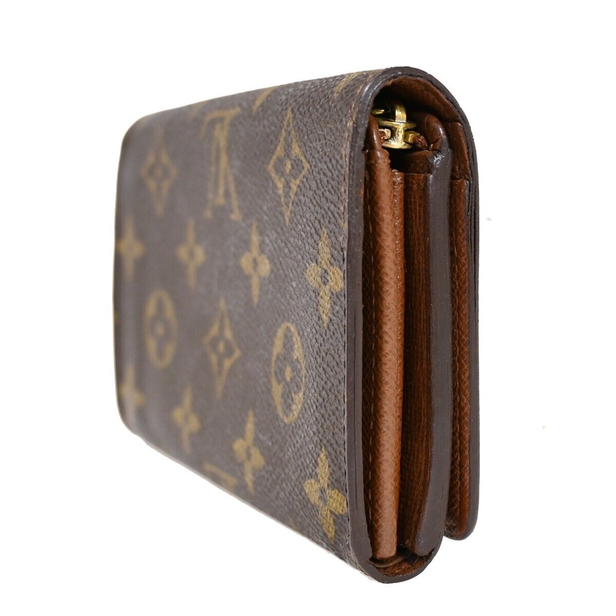 LOUIS VUITTON Portefeuille Tresor Bifold Wallet Monogram Brown M61736 65HB365