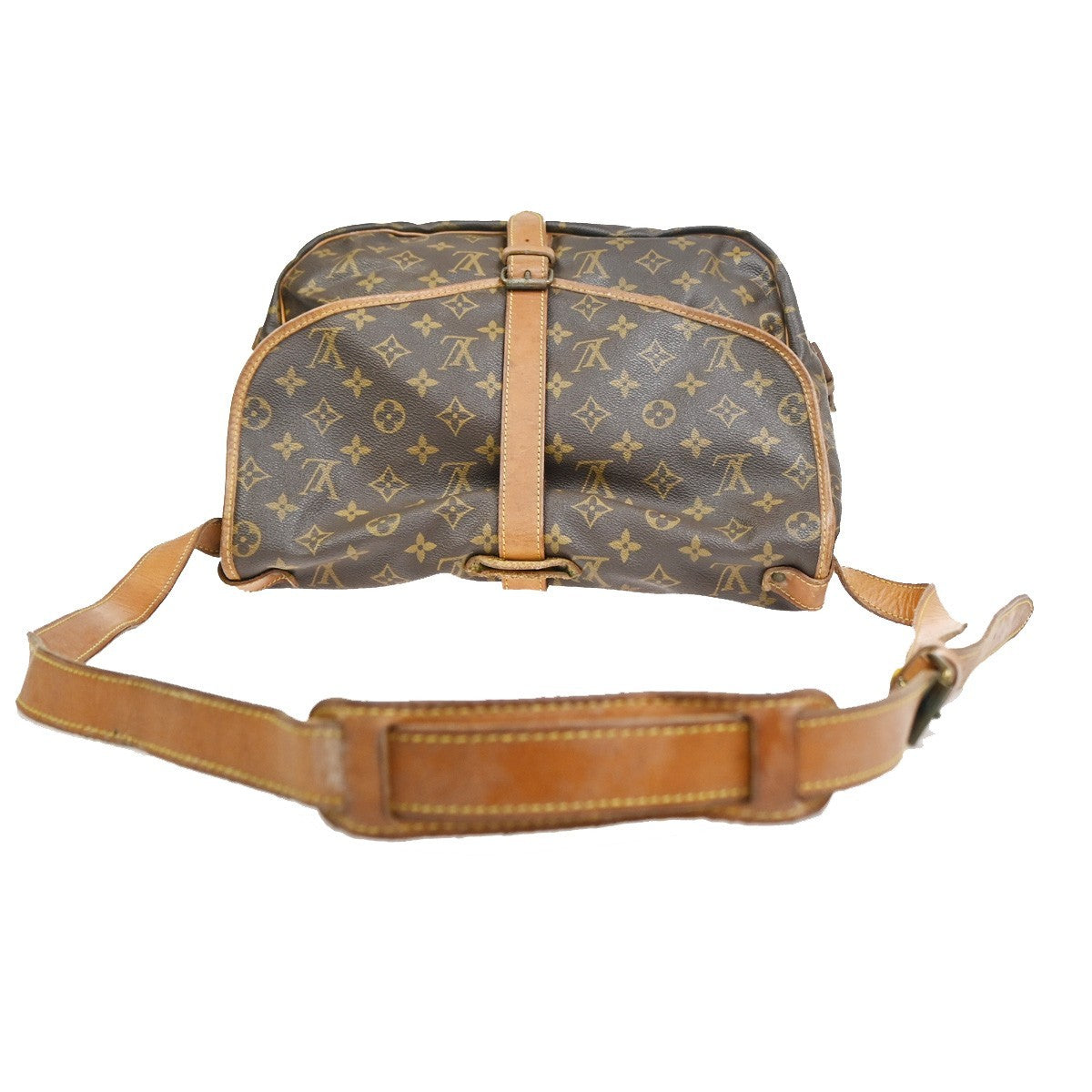 LOUIS VUITTON Saumur 35 Shoulder Bag Monogram Leather BN France M42254 39SA068