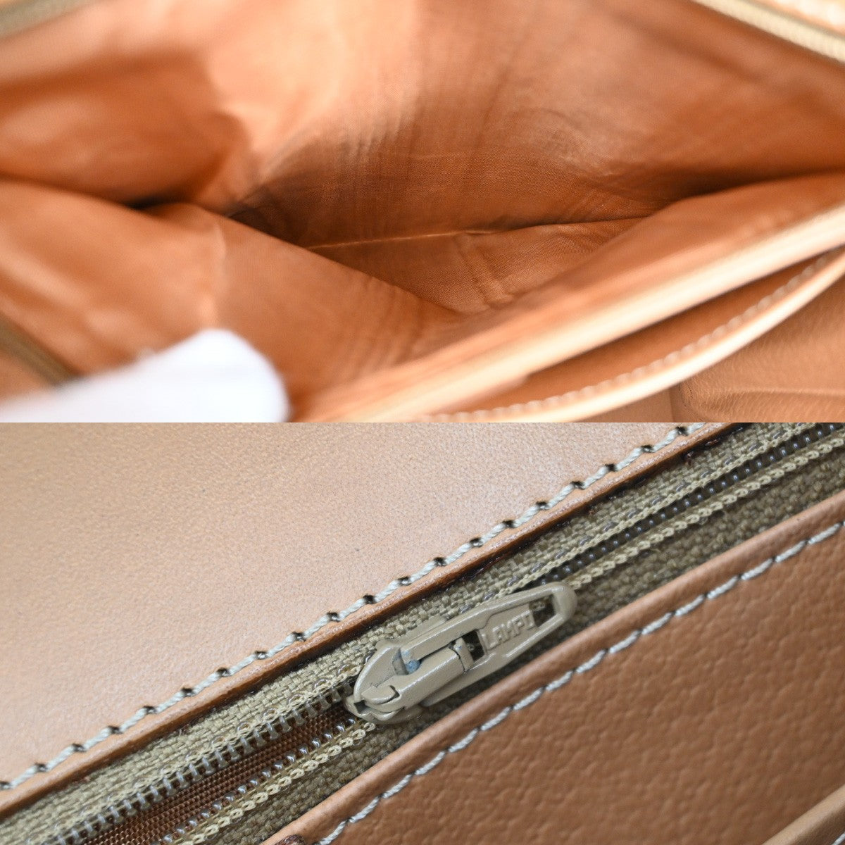 CELINE Logo Macadam Shoulder  Hand Bag PVC Leather Brown GHW  Italy 30AA117