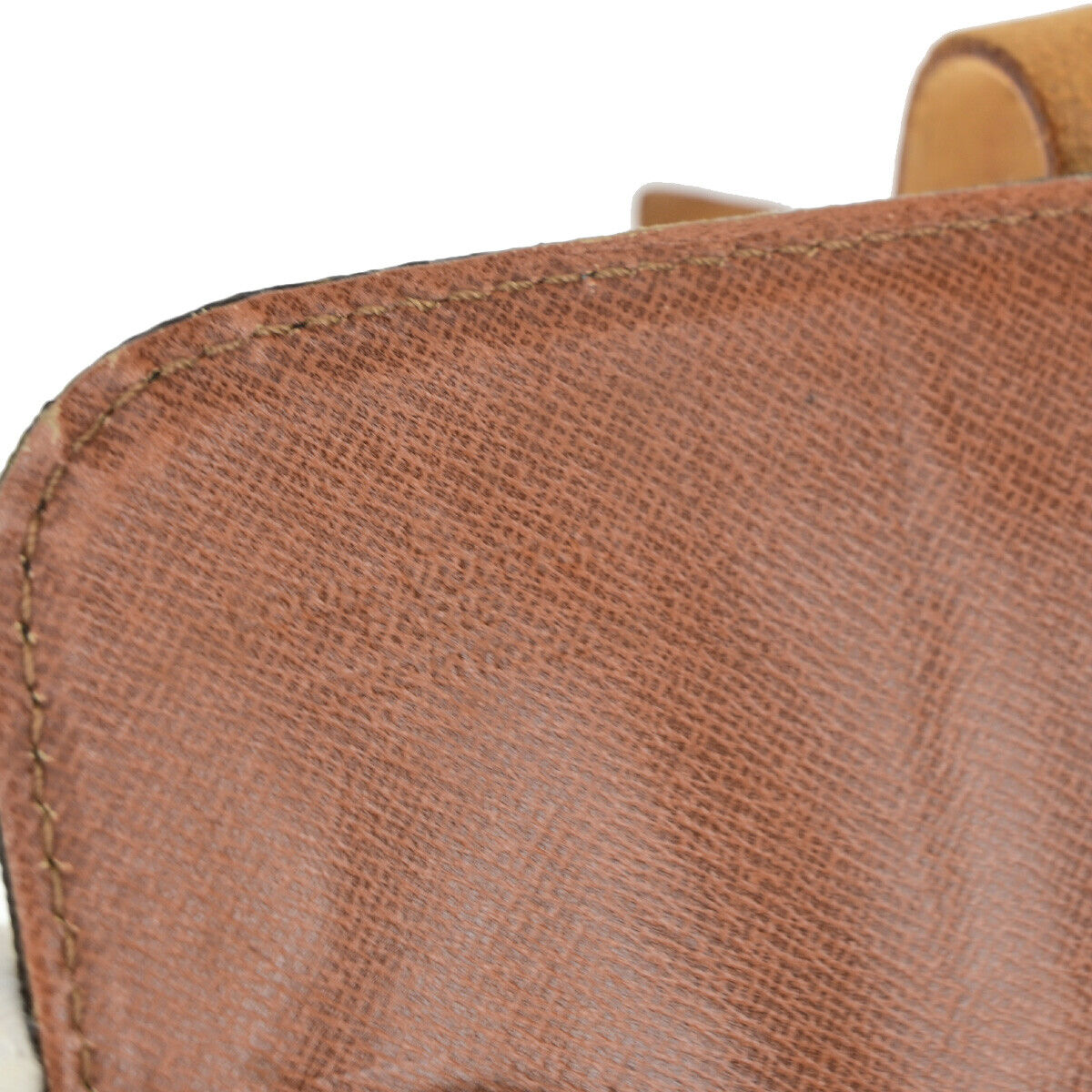 LOUIS VUITTON Cartouchiere MM Shoulder Bag Monogram Leather Brown M51253 32YF045