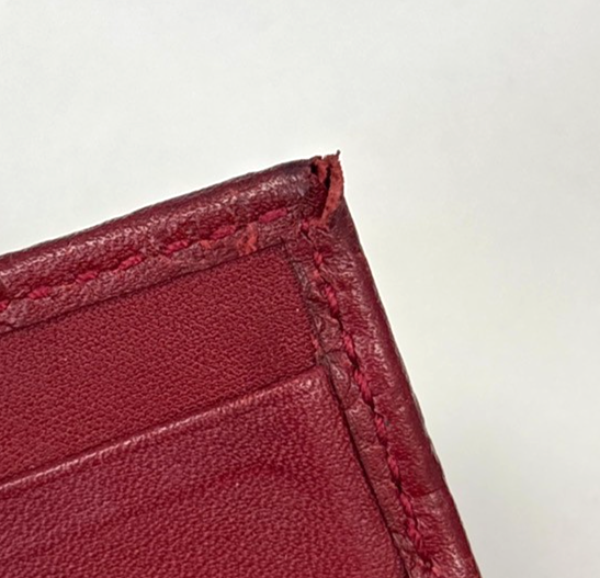 GUCCI Micro Guccissima GG Pattern Bifold Long Wallet Leather Red Italy 31KC718