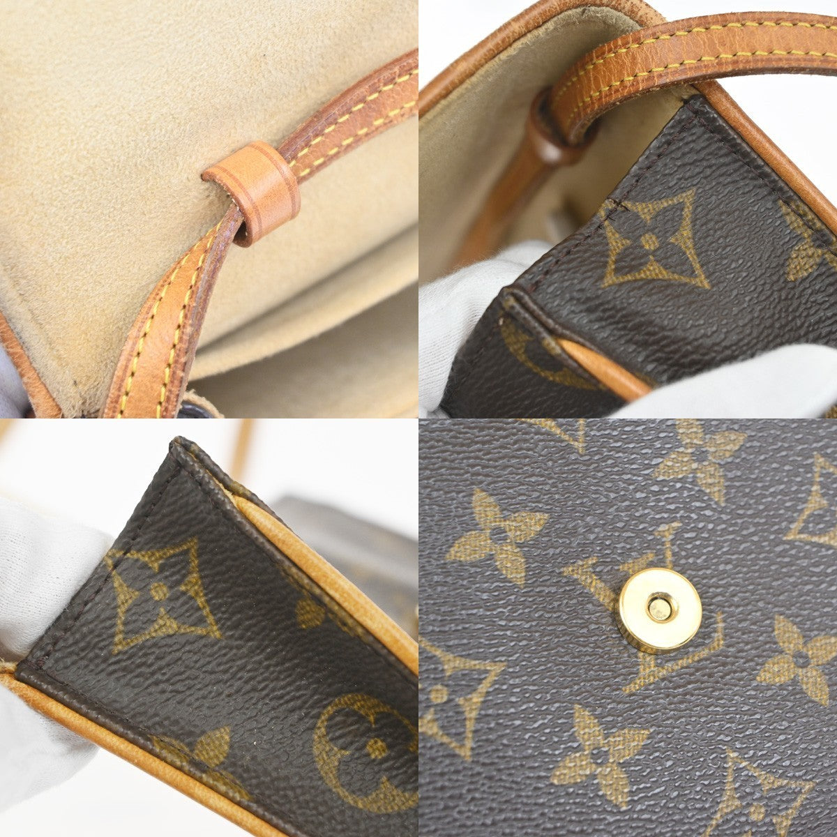 LOUIS VUITTON Pochette Twin GM 2Way Shoulder Bag Monogram Brown M51852 73MA552