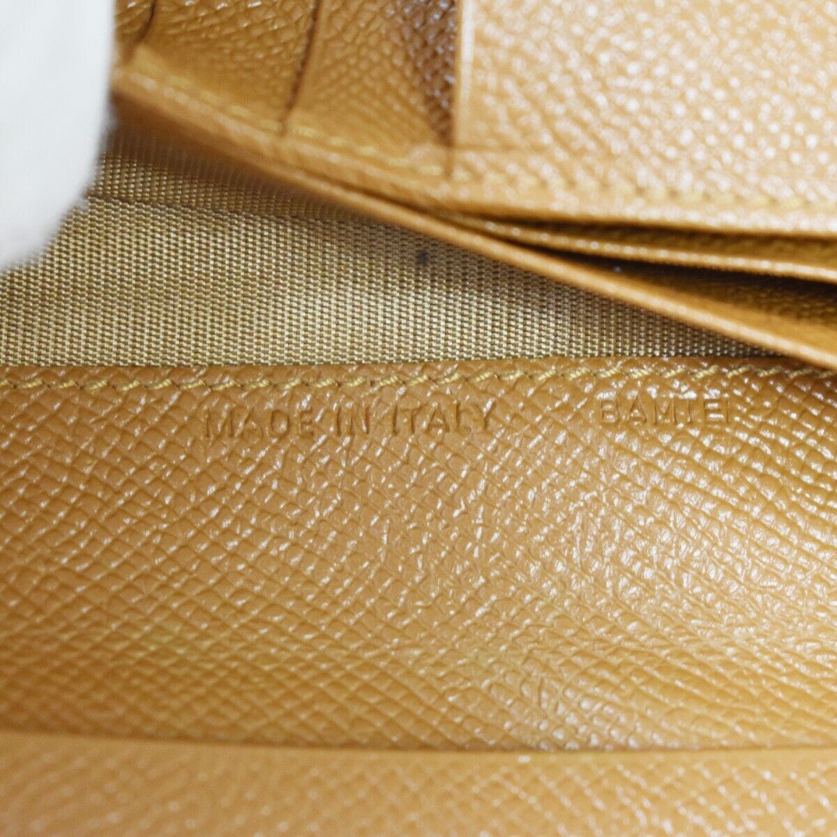 BVLGARI Logo Bifold Long Card Wallet Leather Brown Made In Italy 68AD226