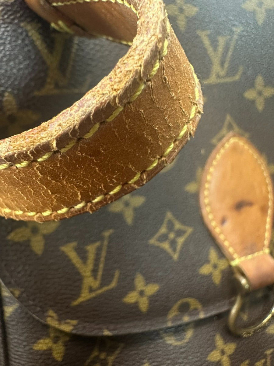 LOUIS VUITTON Saint Cloud GM Shoulder Bag Monogram Leather Brown M51242 80CA689