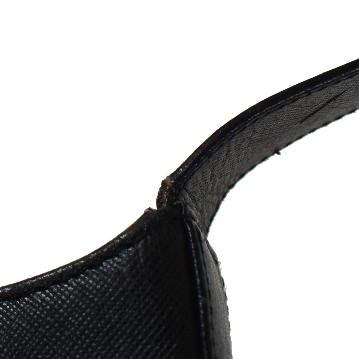 SALVATORE FERRAGAMO Gancini Logos One Shoulder Bag  Leather Black Italy 05DA037